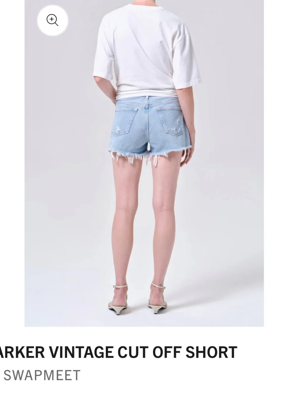 Agolde Parker Vintage Cut-Off Denim Shorts
